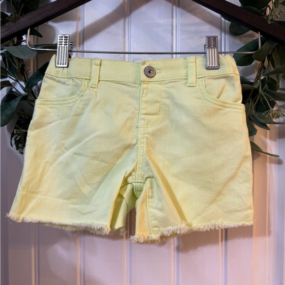 🔹‎ 4/$25- Osh Kosh Denim Shorts - Neon Twill Yellow - Picture 1 of 3